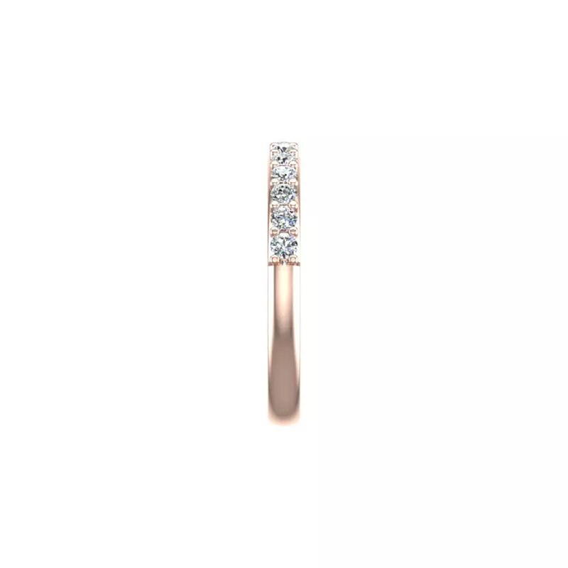 14K Rose Gold Leia Pave Band