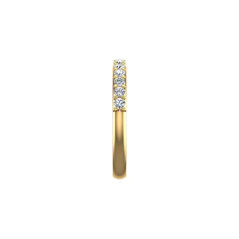 14K Yellow Gold Leia Pave Band