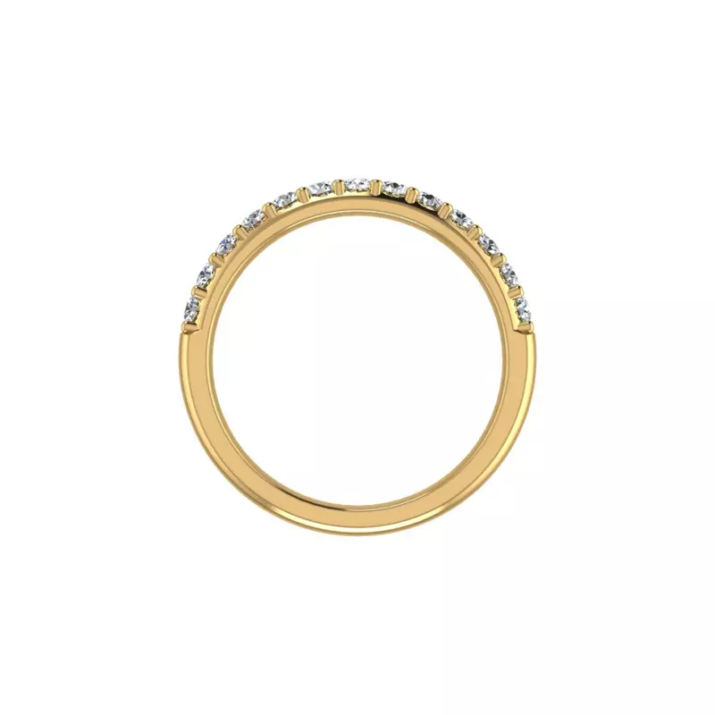 14K Yellow Gold Leia Pave Band
