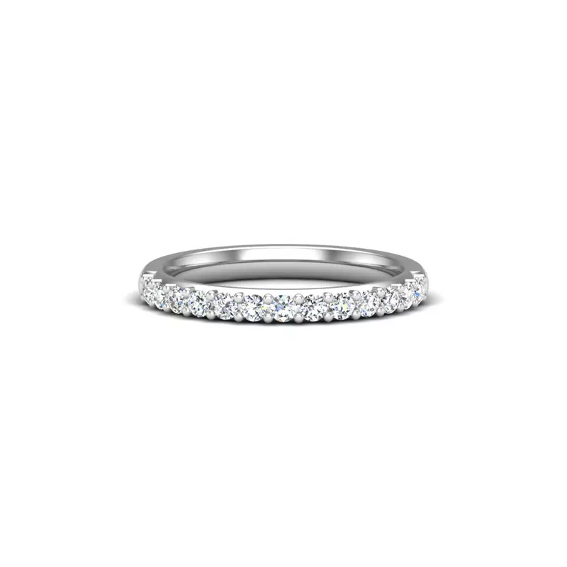 Platinum Leia Pave Band