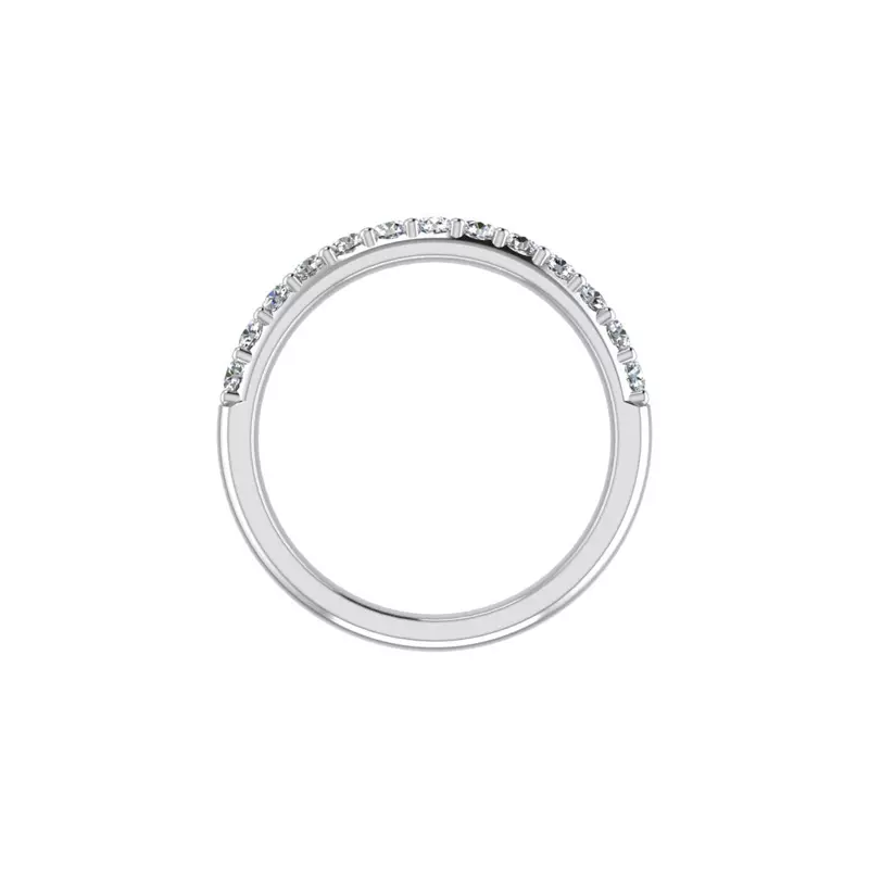 Platinum Leia Pave Band