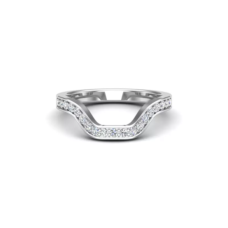18K White Gold Fiona Pave Band