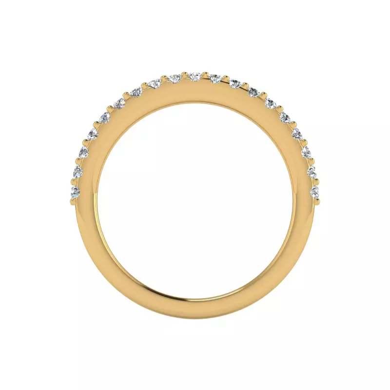 14K Yellow Gold Kayla Pave Band