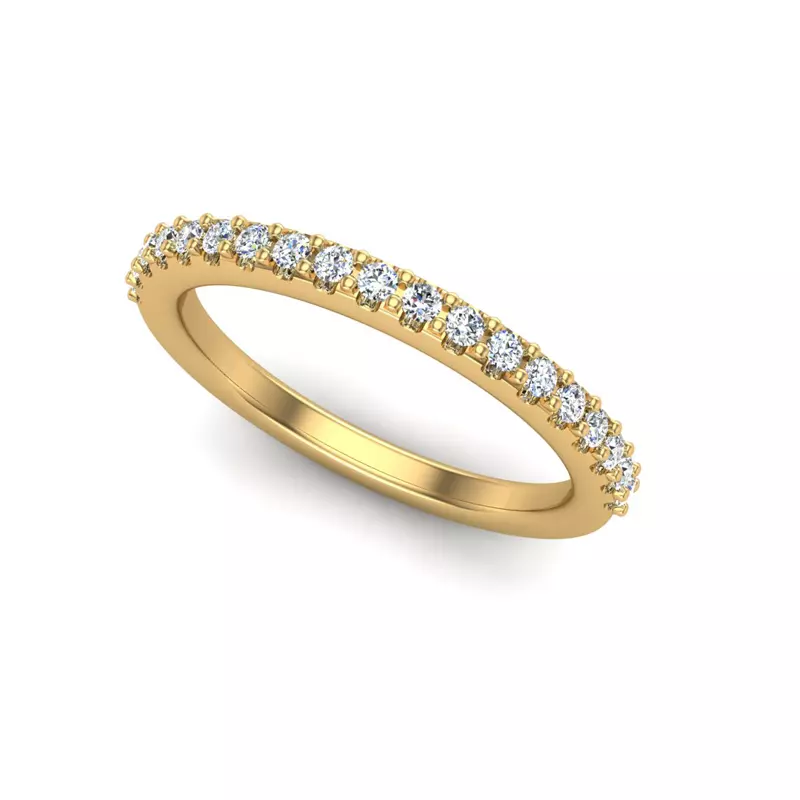 14K Yellow Gold Kayla Pave Band