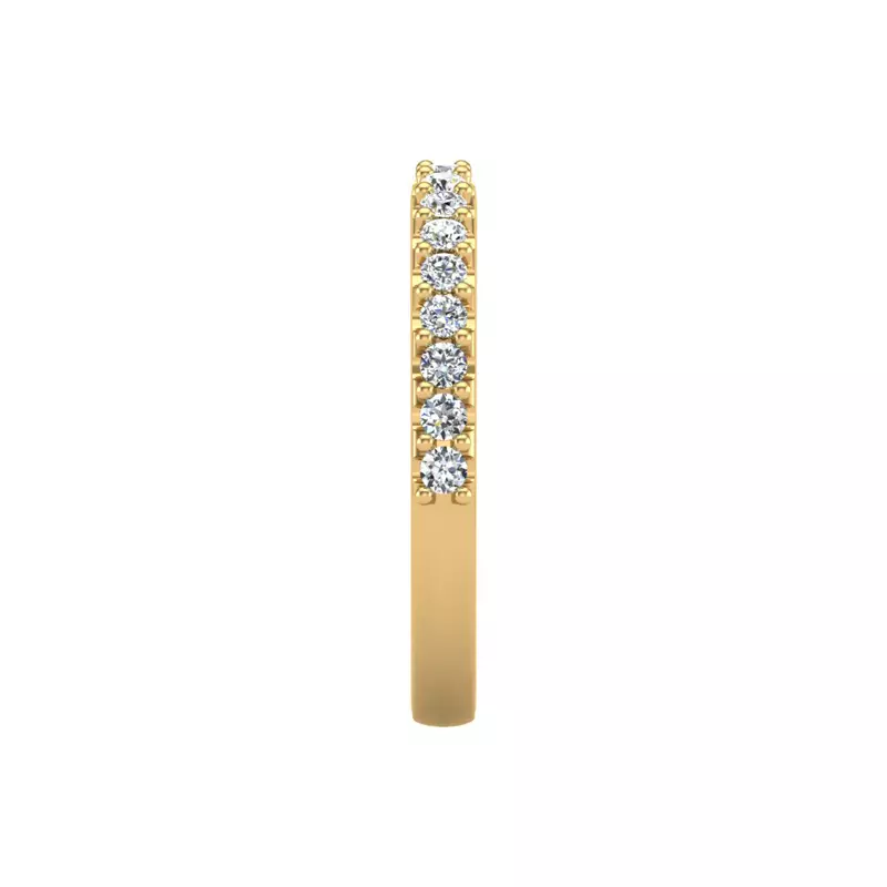 14K Yellow Gold Alani Pave Band