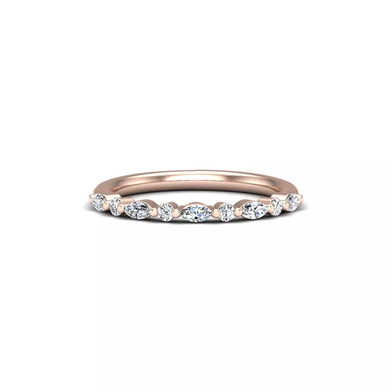 14K Rose Gold Laila Pave Band