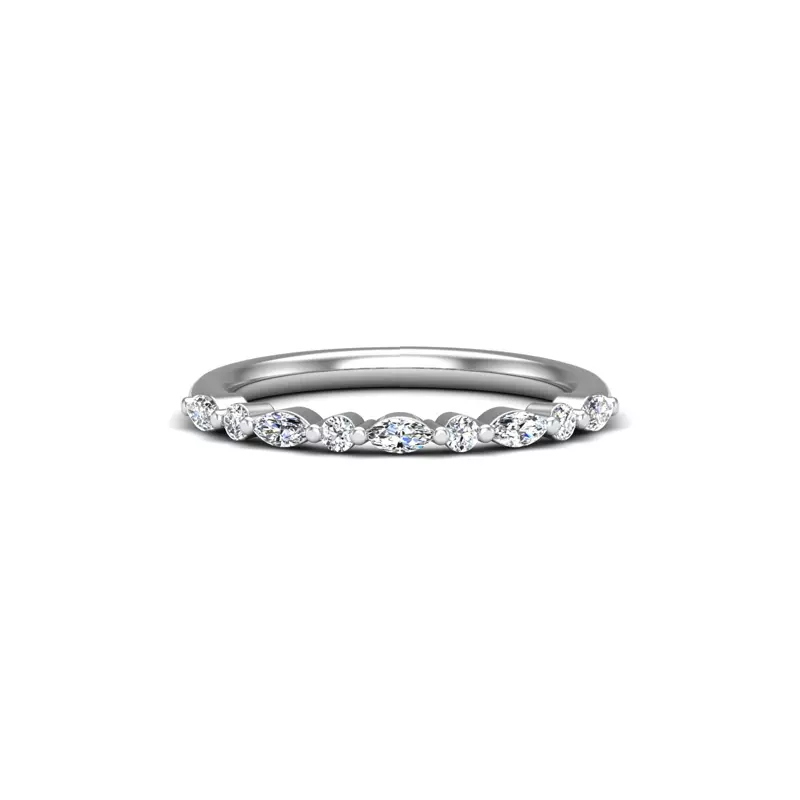14K White Gold Laila Pave Band