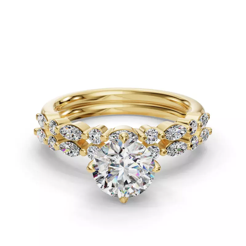 14K Yellow Gold Laila Pave Band