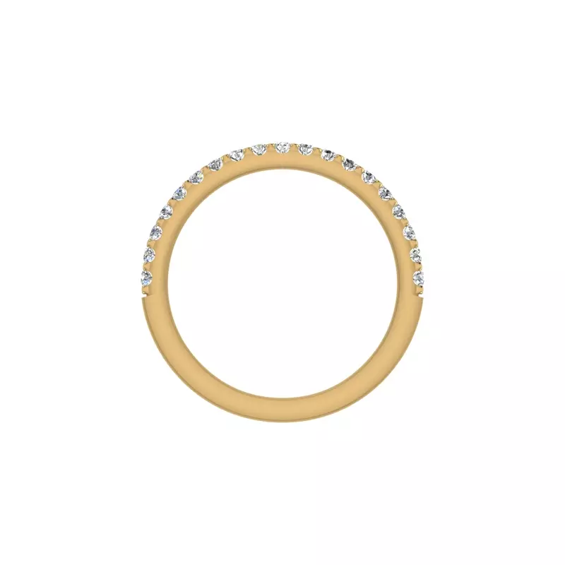 18K Yellow Gold Saylor Pave Band