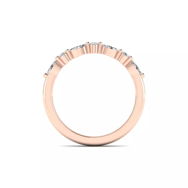 14K Rose Gold Rachel Pave Band