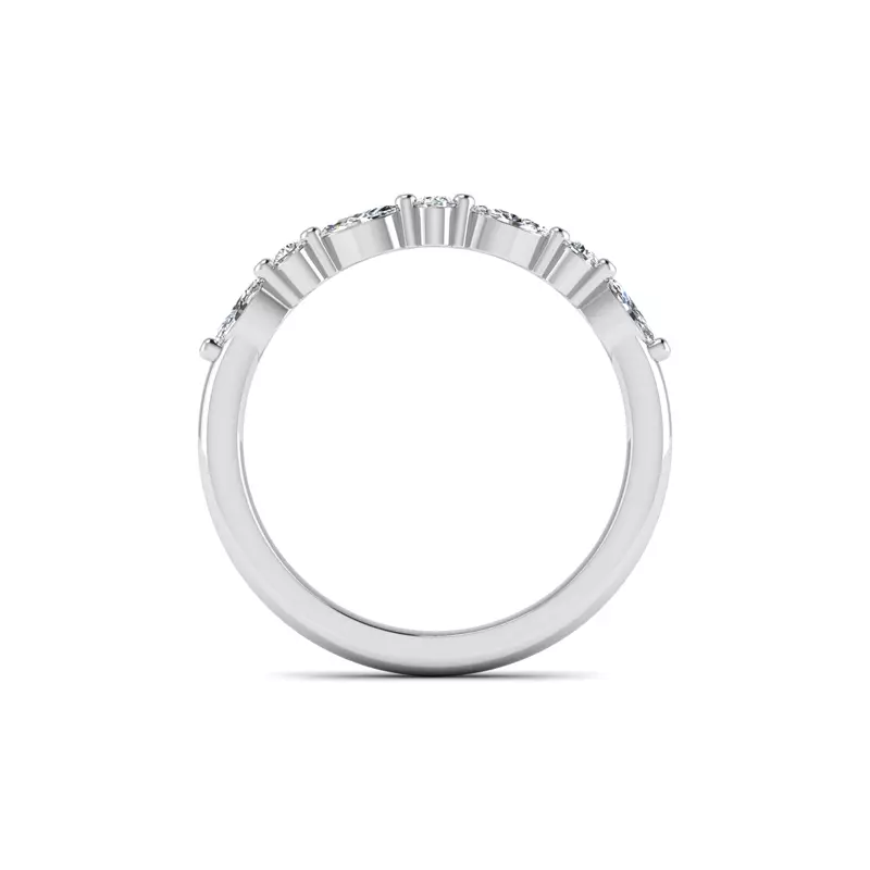 14K White Gold Rachel Pave Band