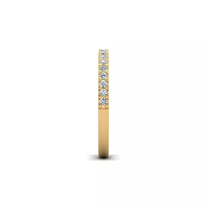 18K Yellow Gold Jayla Pave Band