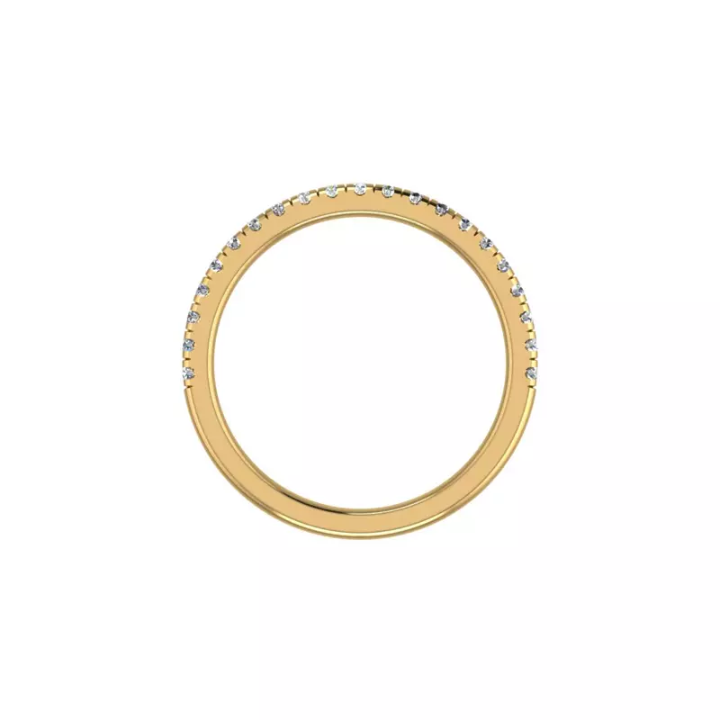 14K Yellow Gold Daniele Pave Band