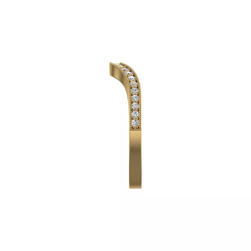 18K Yellow Gold Alexa Pave Band