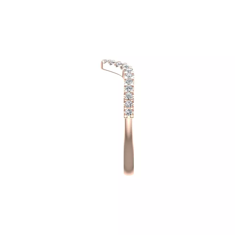 14K Rose Gold Adriana Pave Band
