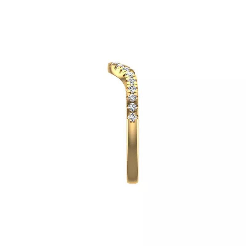 14K Yellow Gold Mariah Pave Band