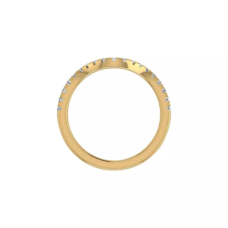 14K Yellow Gold Mariah Pave Band