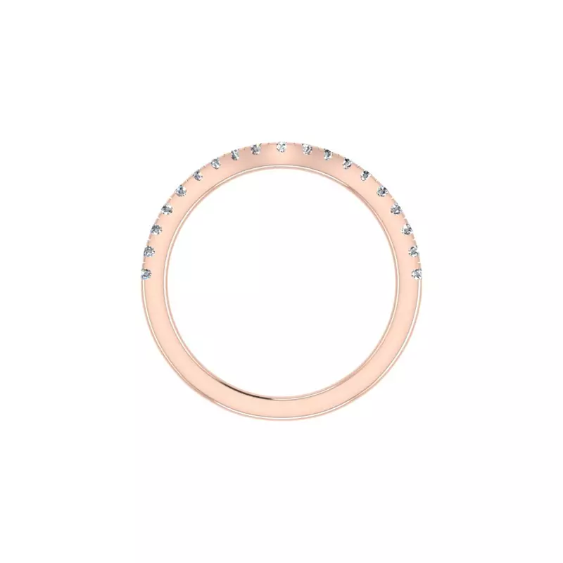 14K Rose Gold Kiara Pave Band
