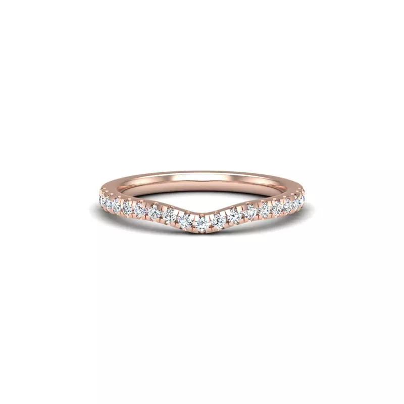 14K Rose Gold Kiara Pave Band