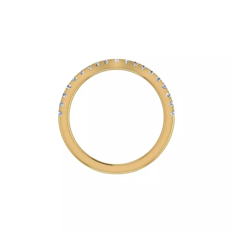 14K Yellow Gold Kiara Pave Band