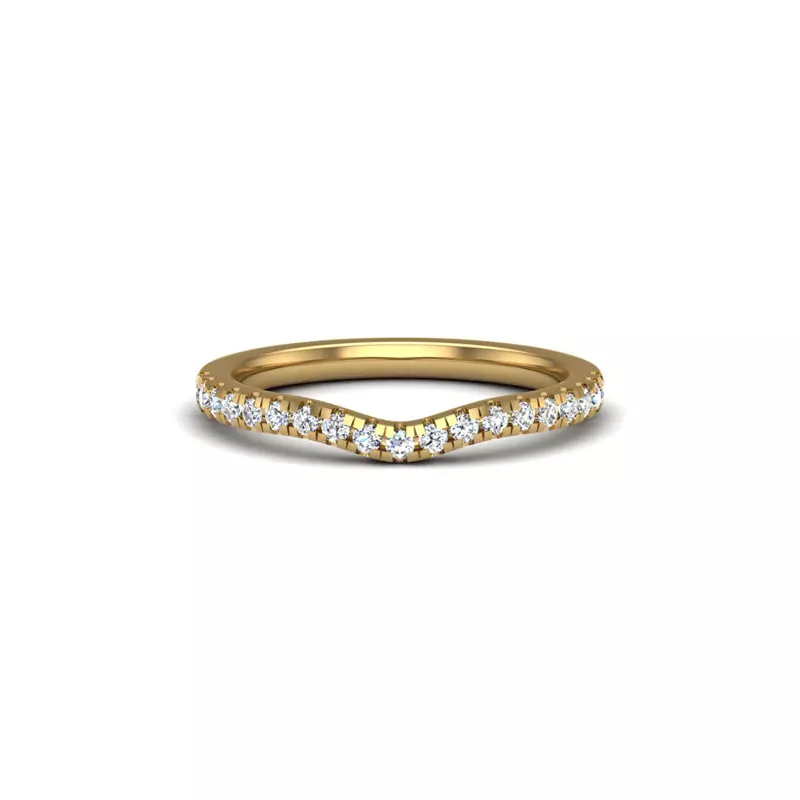 14K Yellow Gold Kiara Pave Band
