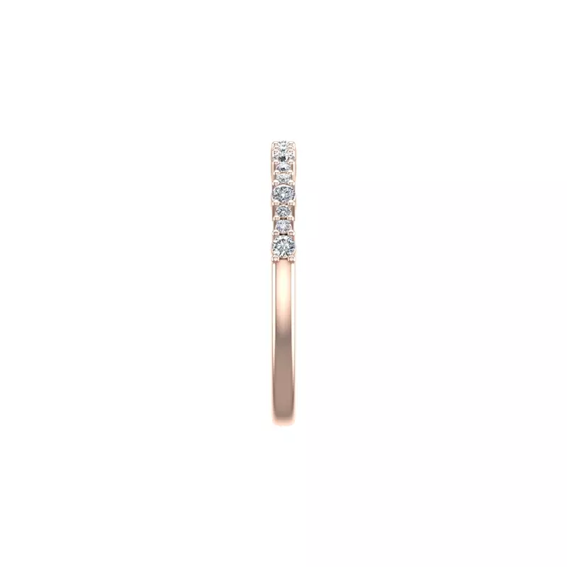 14K Rose Gold Stella Pave Band