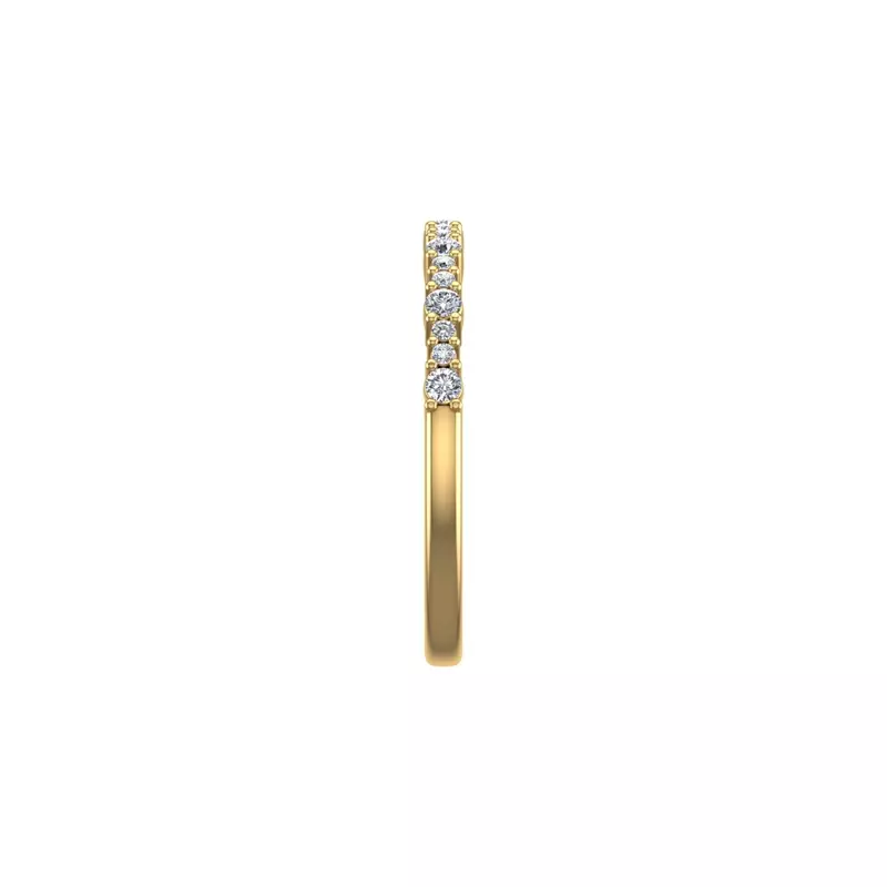 14K Yellow Gold Stella Pave Band