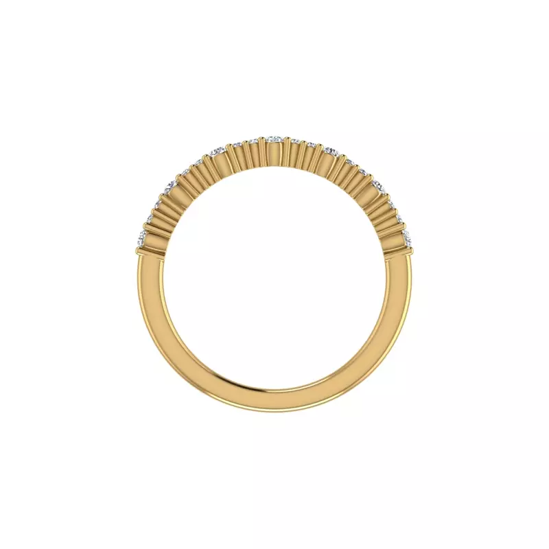 14K Yellow Gold Stella Pave Band