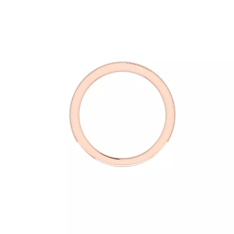 14K Rose Gold Lilly Pave Band