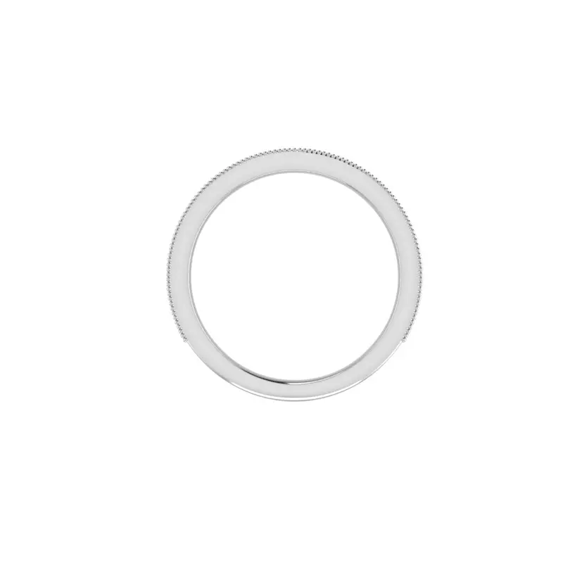 14K White Gold Lilly Pave Band