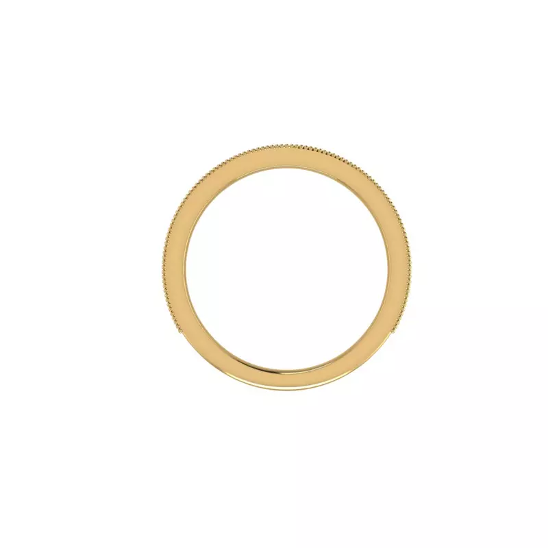 14K Yellow Gold Lilly Pave Band