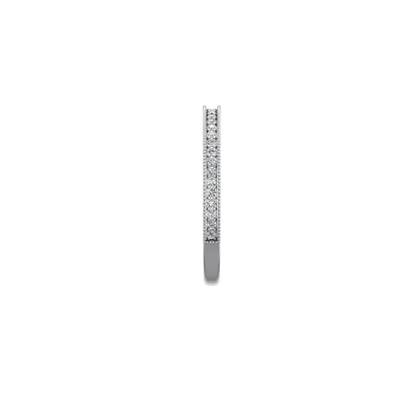 18K White Gold Lilly Pave Band