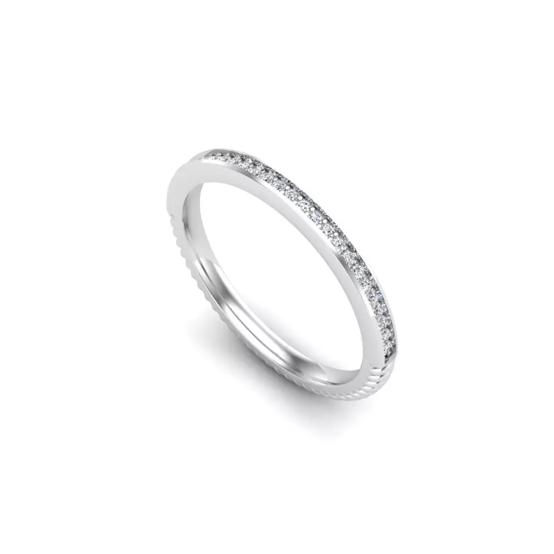 Platinum Alexis Pave Band