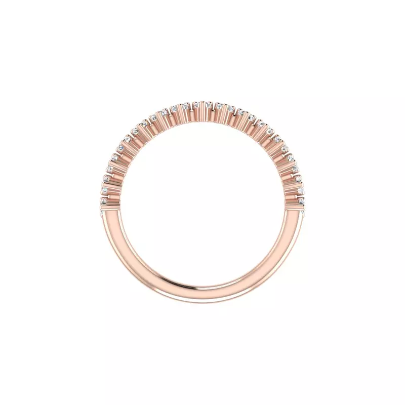 14K Rose Gold Aniya Pave Band