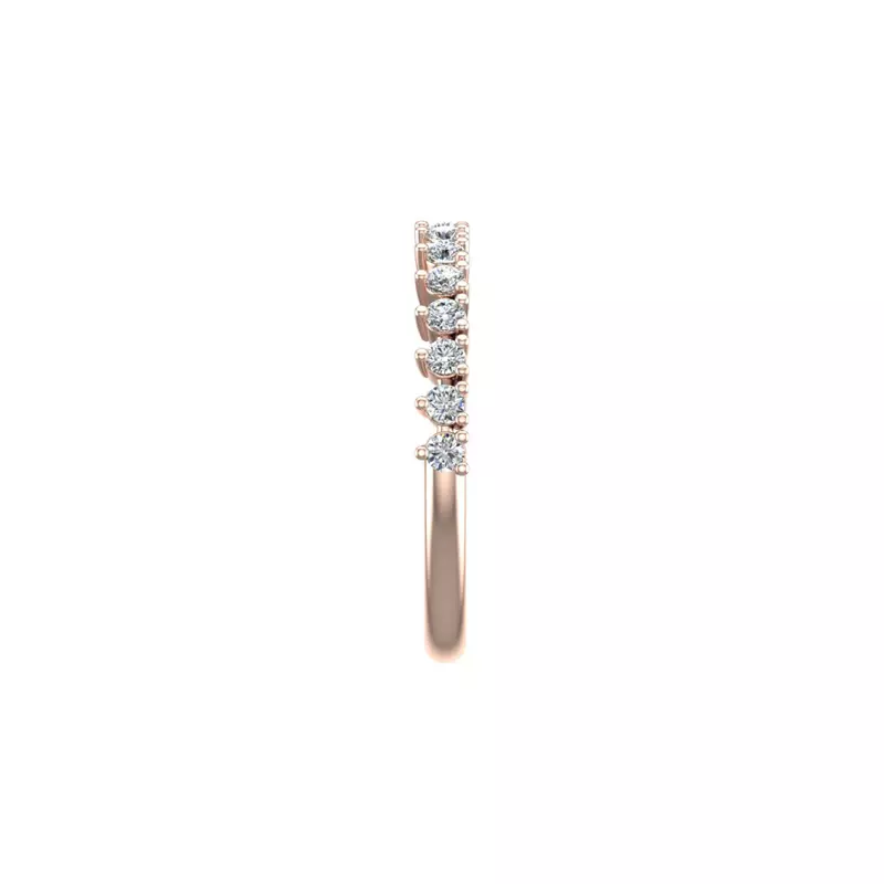 14K Rose Gold Aniya Pave Band