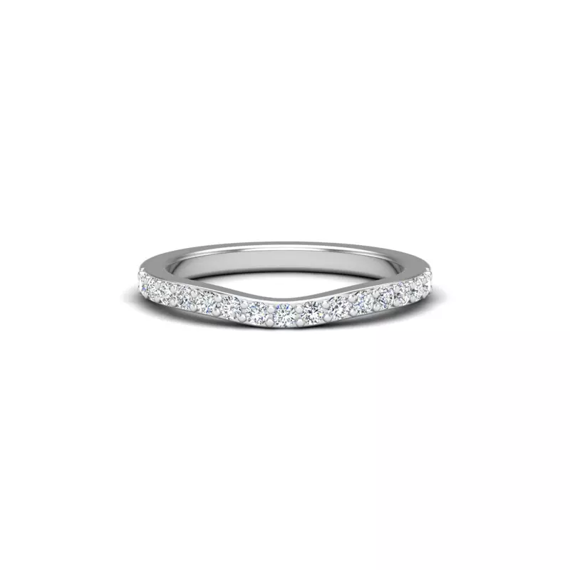 14K White Gold Margot Pave Band