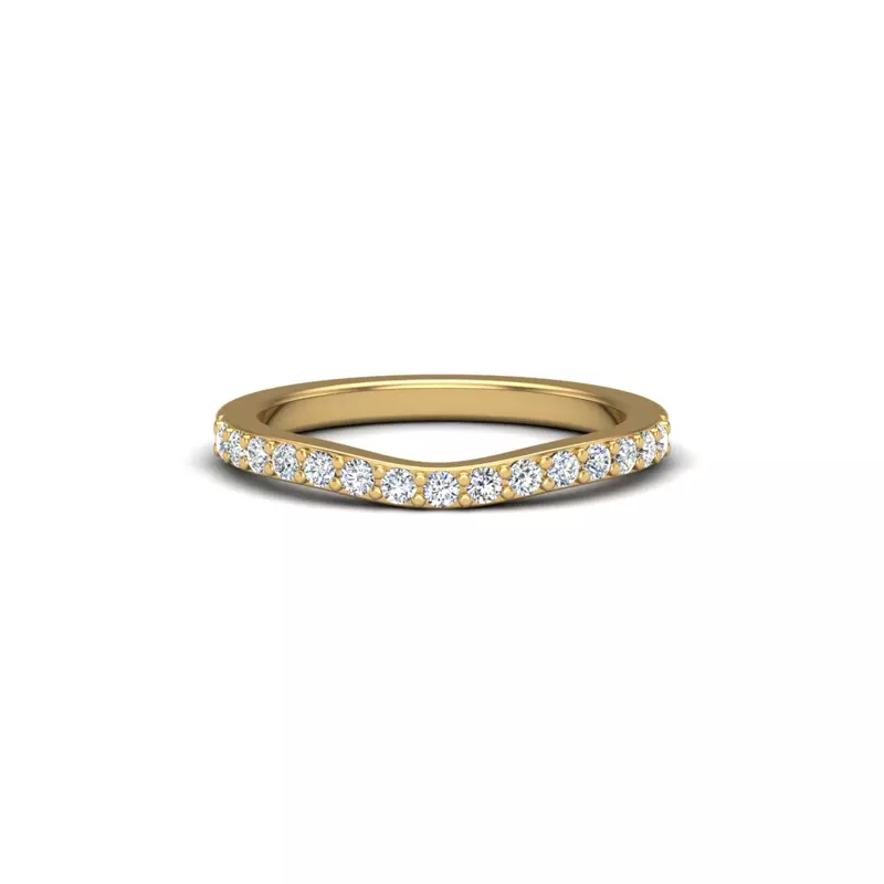 14K Yellow Gold Margot Pave Band