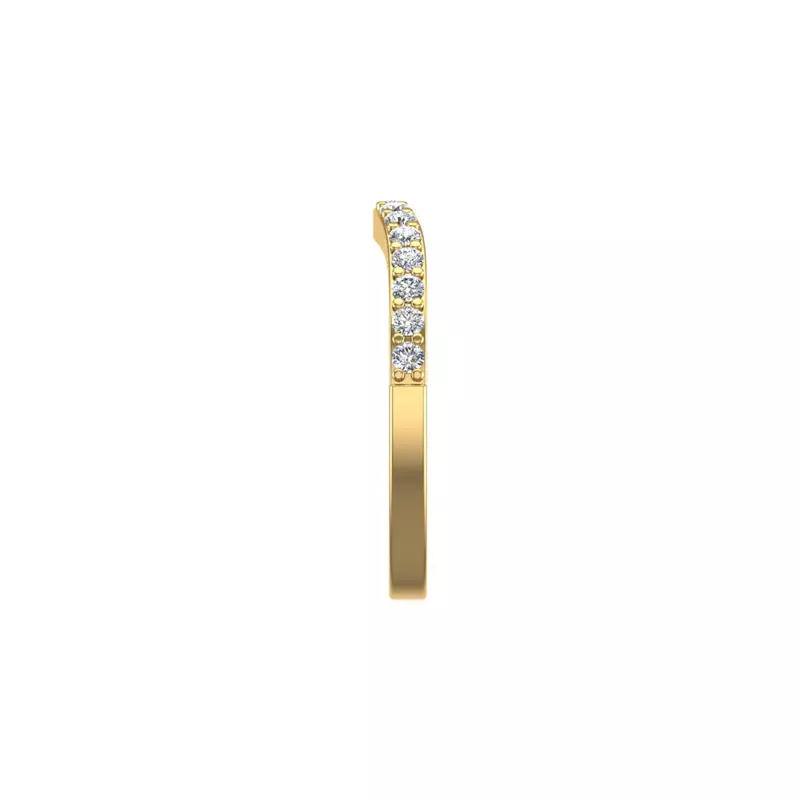 14K Yellow Gold Margot Pave Band