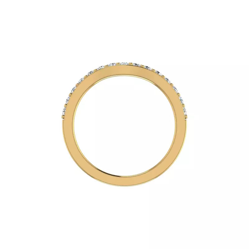 14K Yellow Gold Margot Pave Band