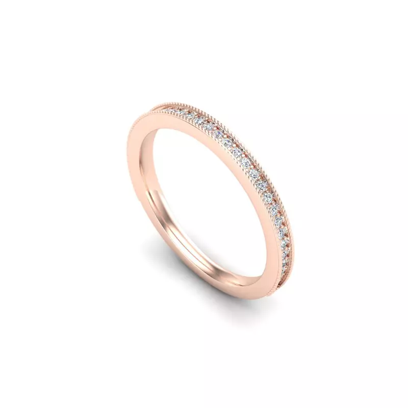 14K Rose Gold Adelyn Pave Band