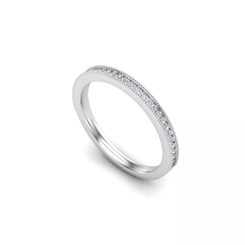 Platinum Zuri Pave Band