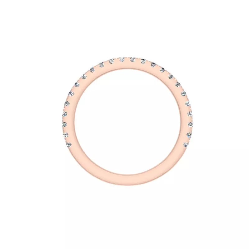 14K Rose Gold Anastasia Pave Band
