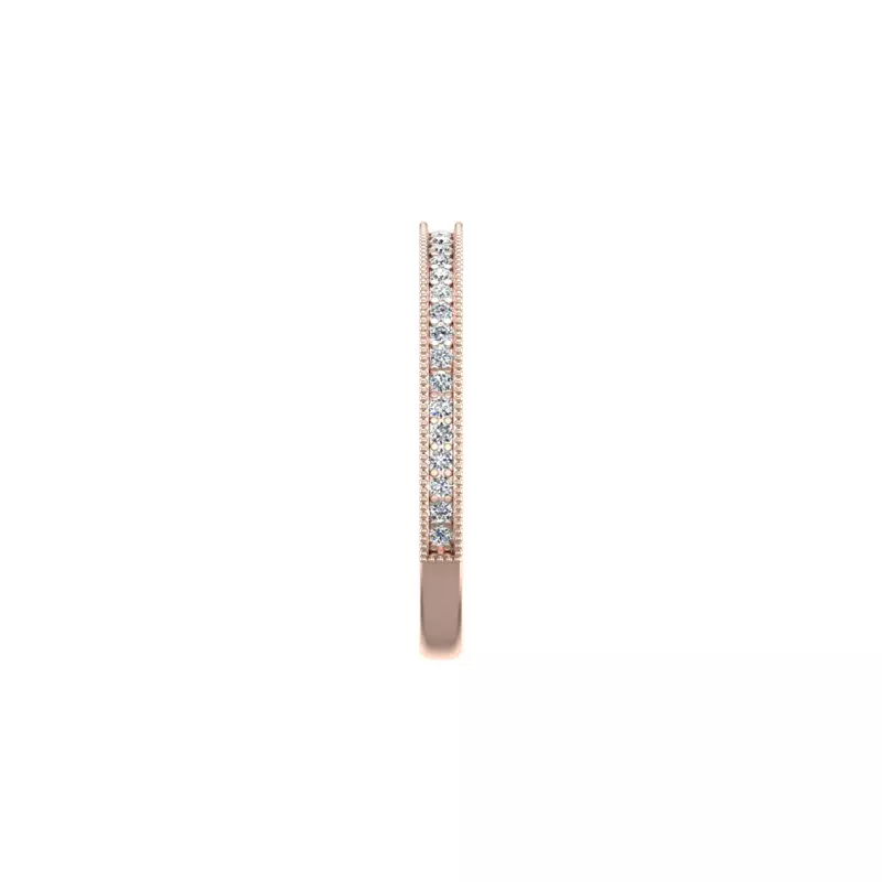 14K Rose Gold Winter Pave Band