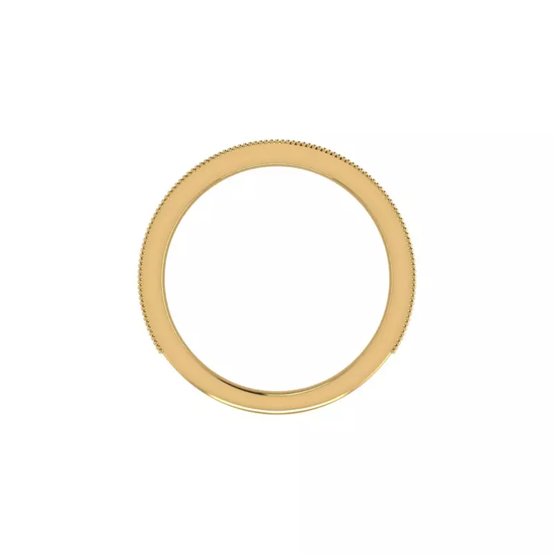 14K Yellow Gold Winter Pave Band
