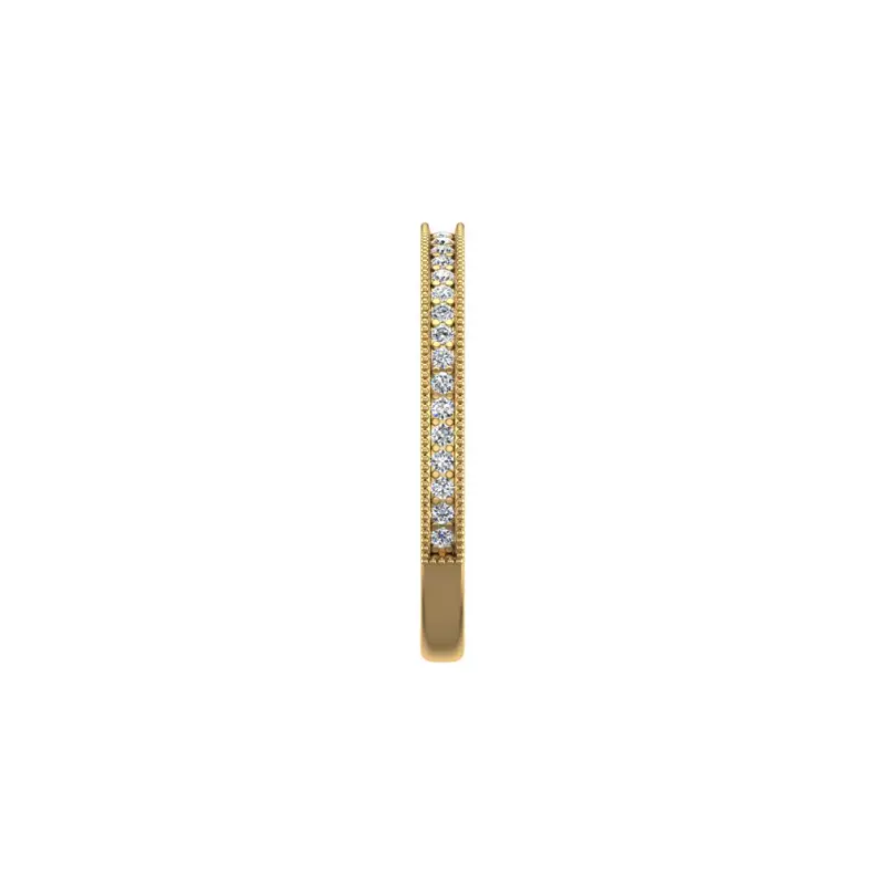 18K Yellow Gold Winter Pave Band