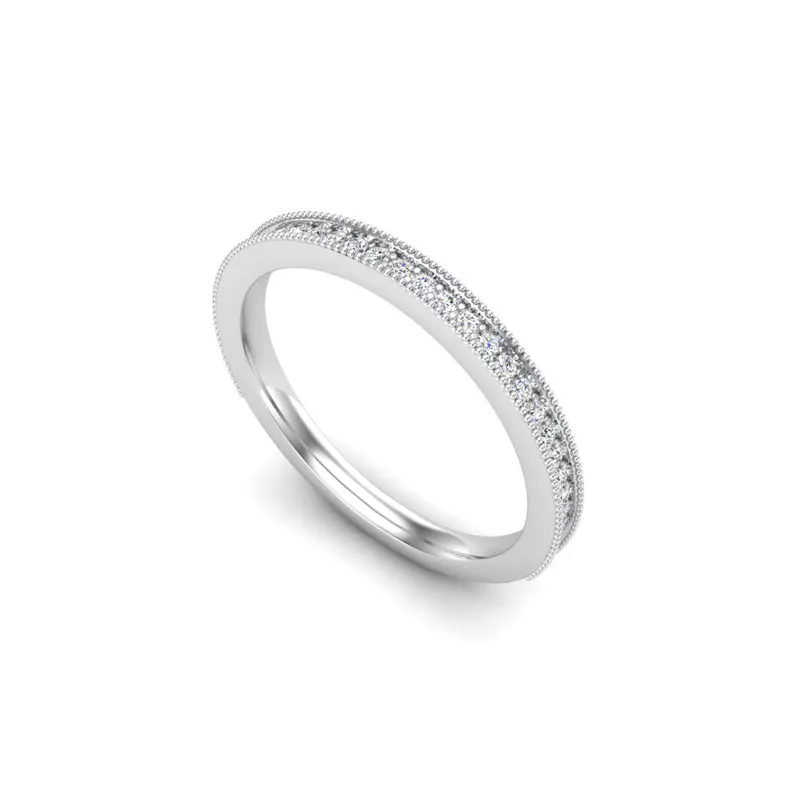 18K White Gold Veronica Pave Band