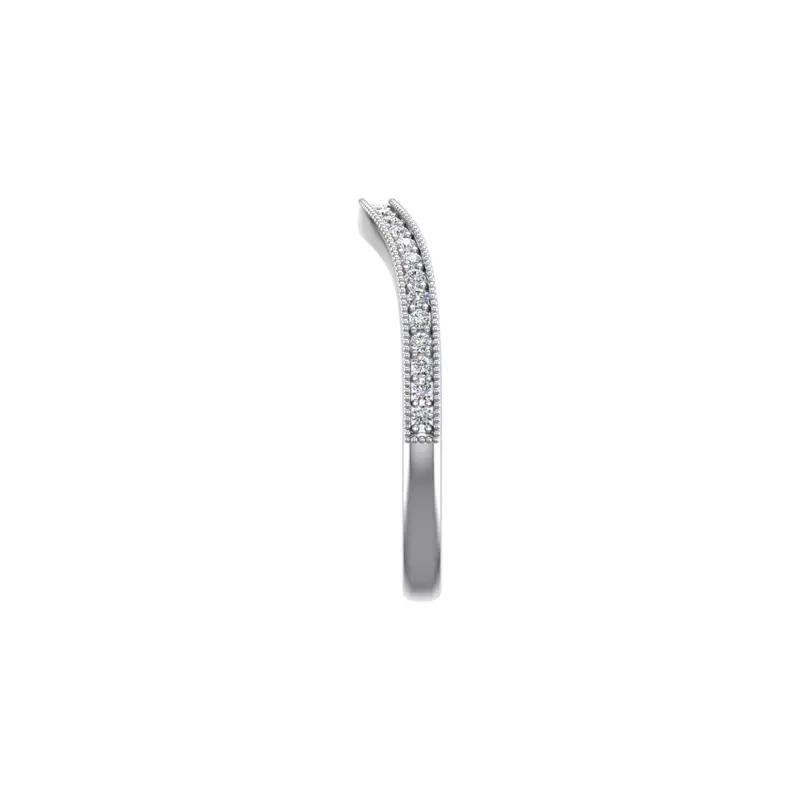 14K White Gold Evie Pave Band