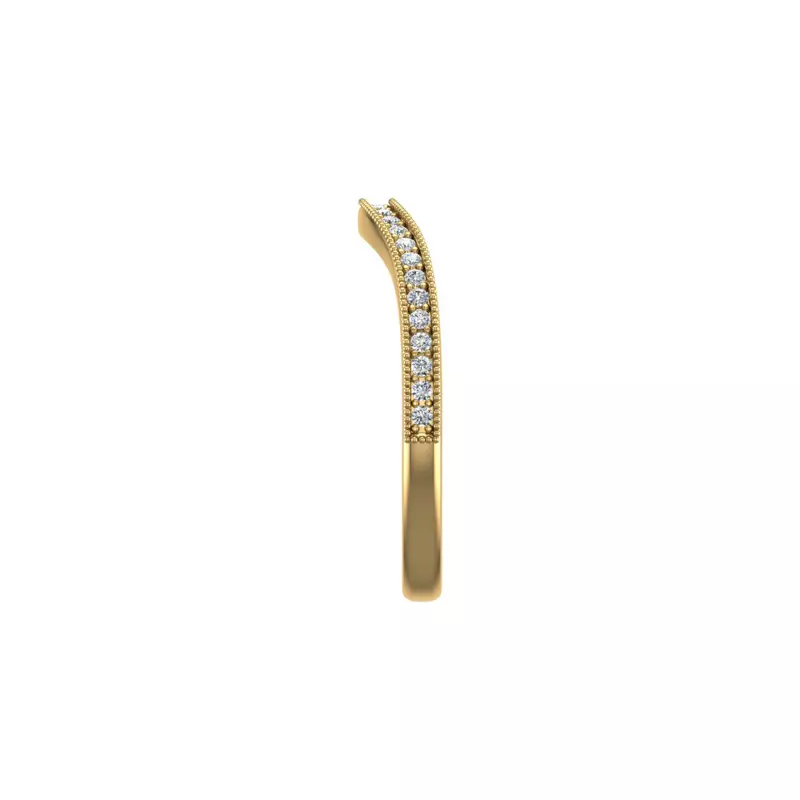 18K Yellow Gold Evie Pave Band