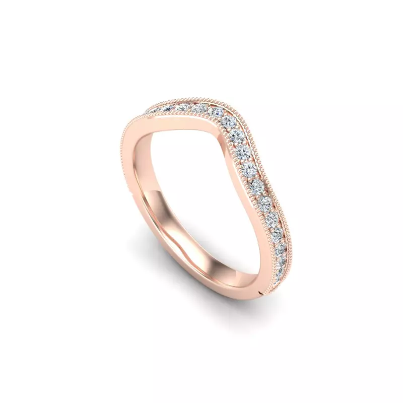 14K Rose Gold Madilyn Pave Band