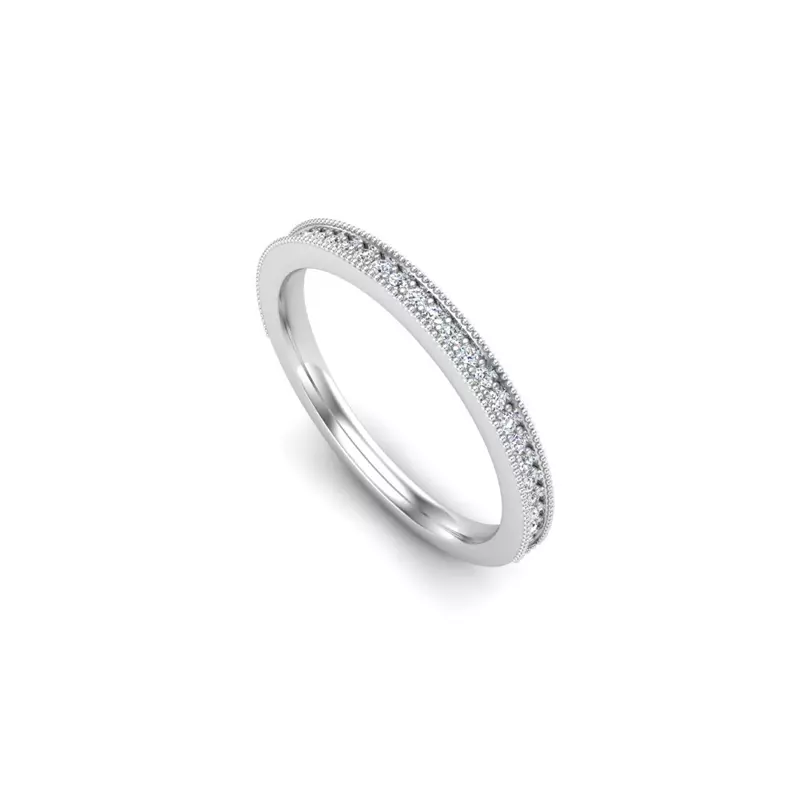 14K White Gold Heidi Pave Band